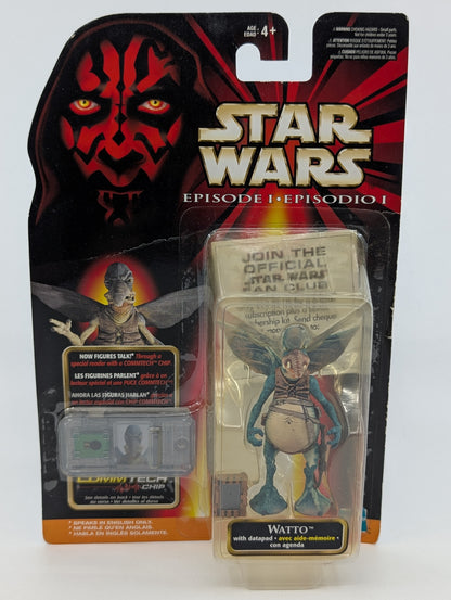 1999 - Star Wars Episode I - Watto with Datapad CommTech Chip - Hasbro