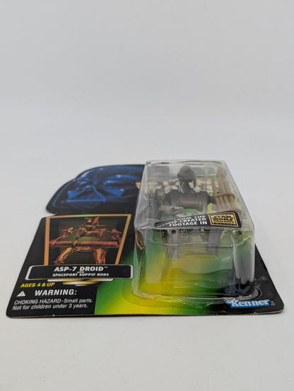 1996 - Star Wars POTF - ASP-7 Droid with Spaceport Supply Rods - Kenner