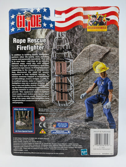 2003 - G.I. Joe - Rope Rescue Firefighter 12 Inch Figure - Hasbro