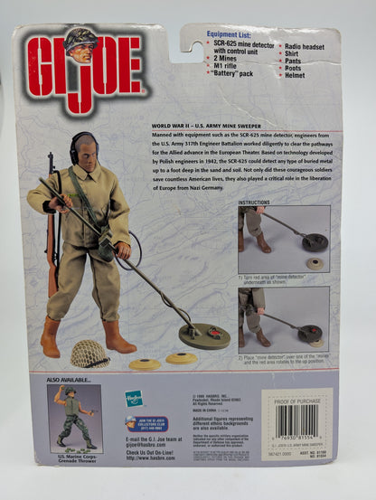 1999 - G.I. Joe - WWII U.S. Army Mine Sweeper 12 Inch Figure - Hasbro