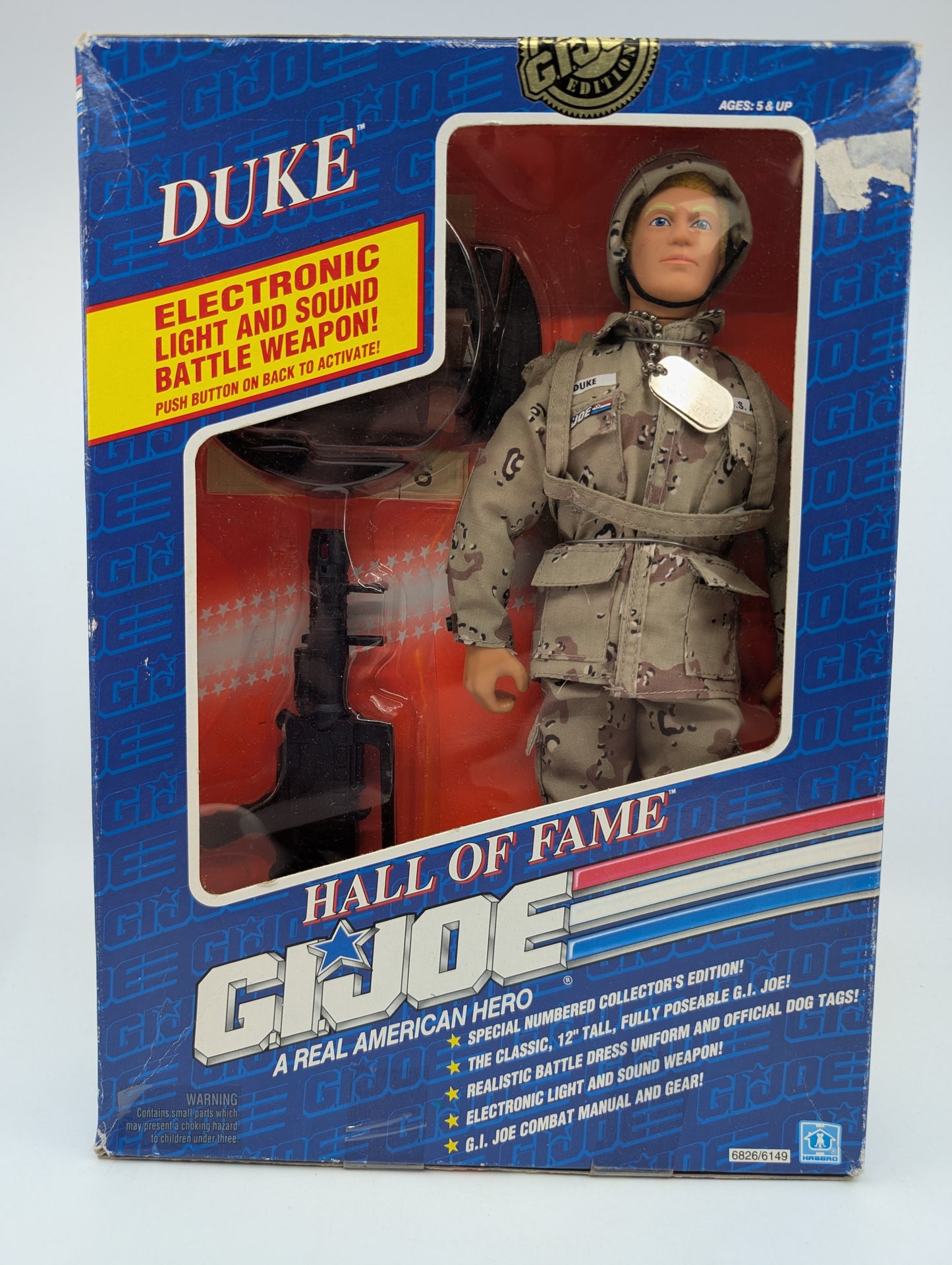 1991 - G.I. Joe Hall of Fame - Duke 12 Inch Figure Electronic Weapon Hasbro