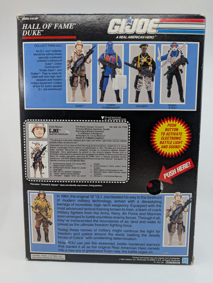 1991 - G.I. Joe Hall of Fame - Duke 12 Inch Figure Electronic Weapon Hasbro
