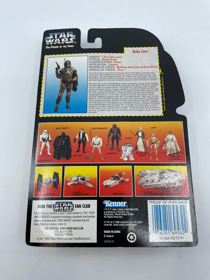 1995 - Star Wars Power of the Force - Boba Fett Sawed-Off Blaster Red Card - Kenner