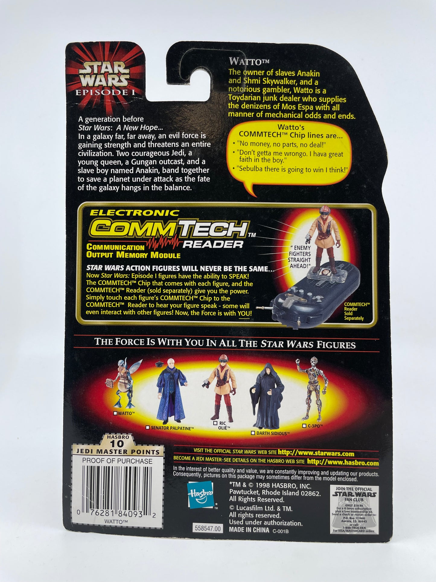 1999 - Star Wars Episode I - Watto with Datapad - Hasbro Figure