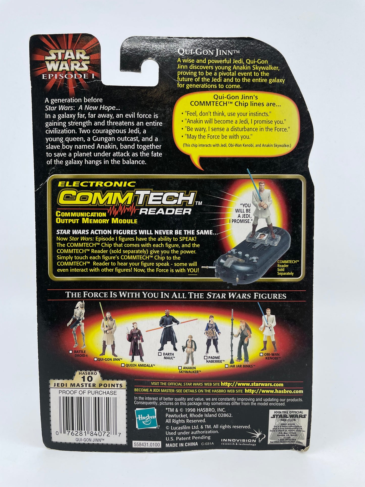 1999 - Star Wars Episode I - Qui-Gon Jinn Jedi Duel - Hasbro Figure