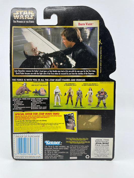1997 - Star Wars Power of the Force - Darth Vader Removable Helmet - Kenner