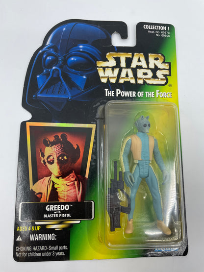 1996 - Star Wars Power of the Force - Greedo with Blaster Pistol - Kenner