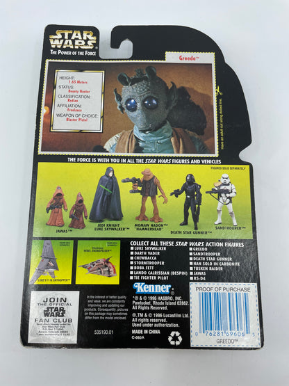 1996 - Star Wars Power of the Force - Greedo with Blaster Pistol - Kenner