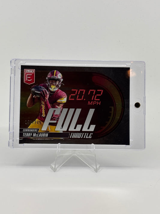 2025 Panini Elite Donruss Terry McLaurin Full Throttle Trading Card /799