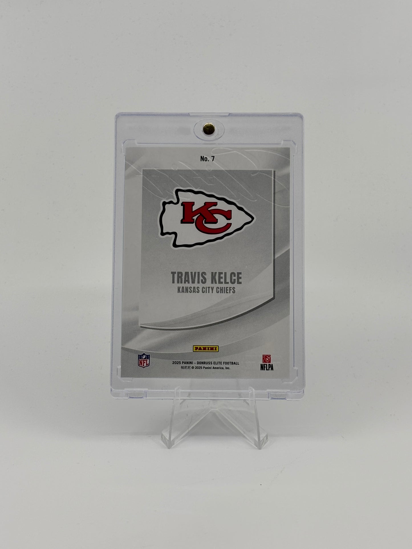 2025 Donruss Elite - Elitist #7 Travis Kelce /799 KC Chiefs