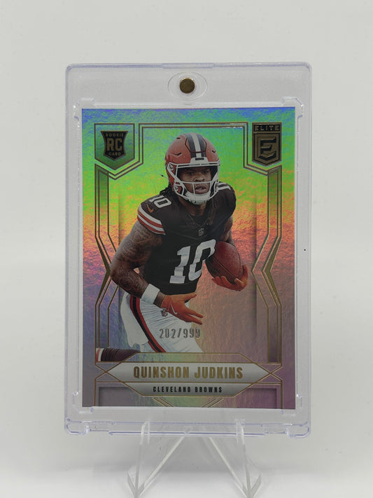 2025 Panini Donruss Elite /999 Quinshon Judkins First Browns Cards Rookie RC SP