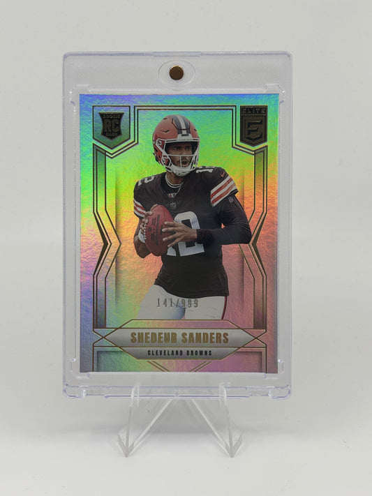 2025 Donruss Elite Shedeur Sanders /999 RC SILVER #112 Cleveland Browns Rookie