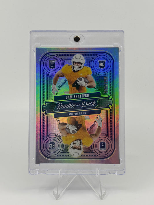 2025 Donruss Elite Cam Skattebo Rookies On Deck /799 New York Giants RC