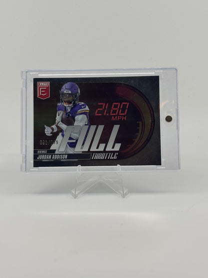 2025 Donruss Elite Jordan Addison Full Throttle /799 Minnesota Vikings
