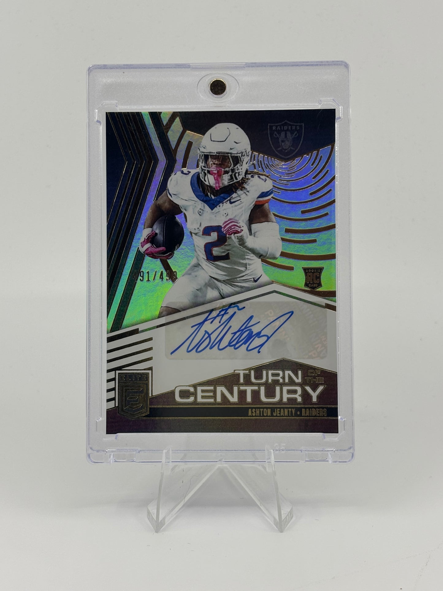 Ashton Jeanty 2025 Donruss Elite Turn Of The Century Auto /499