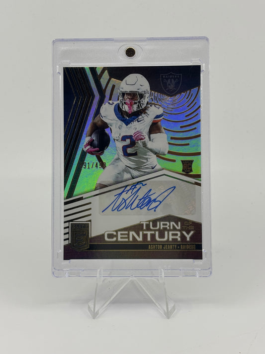 Ashton Jeanty 2025 Donruss Elite Turn Of The Century Auto /499
