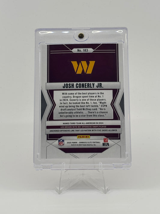 2025 Donruss Elite #183 Josh Conerly Jr RC /199 Washington Commanders