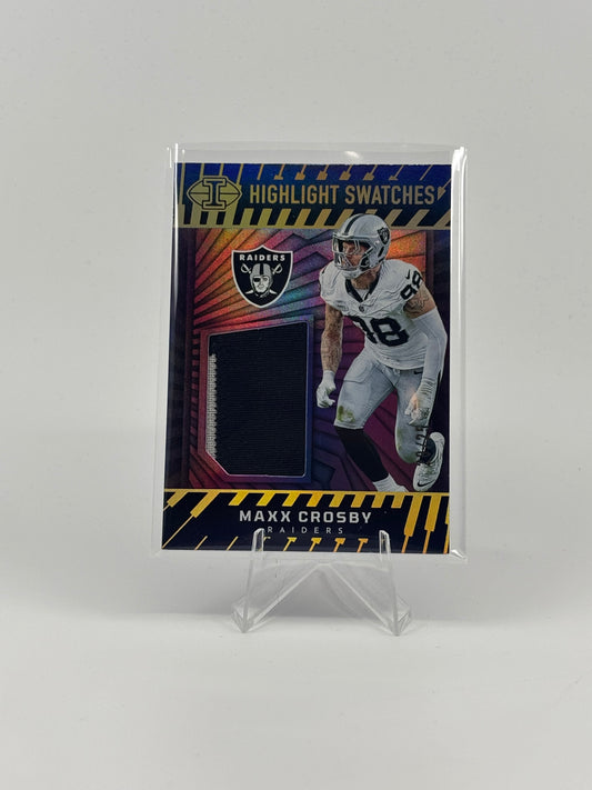 2024 Panini Illusions - Highlight Swatches Maxx Crosby #HS-MCY (MEM)