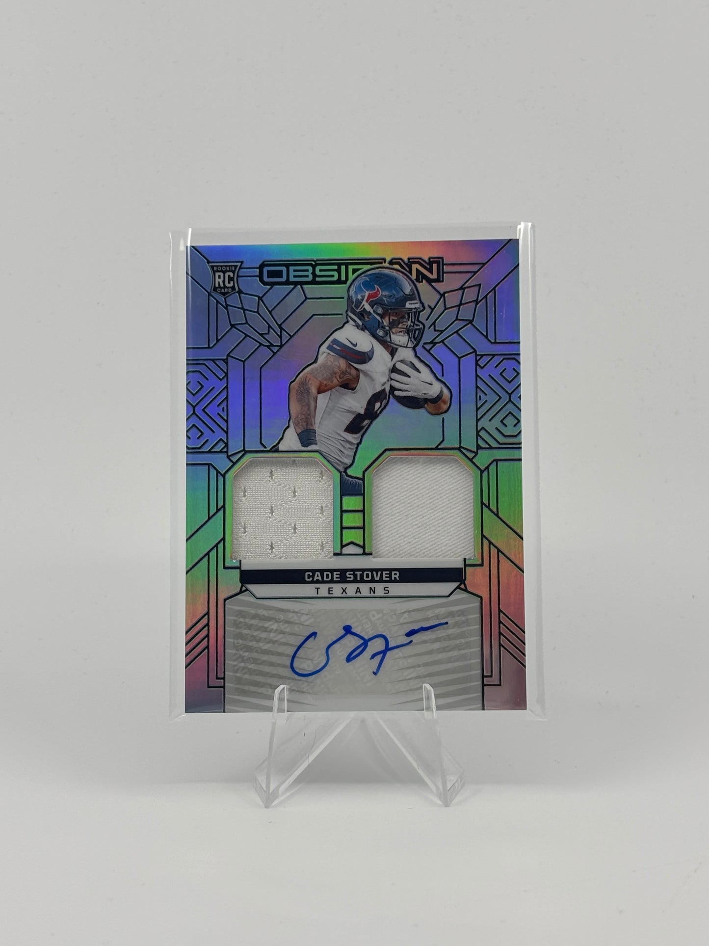 2024 Panini Obsidian - Rookie Materials Ink Cade Stover #RMI-CSR Silver /99