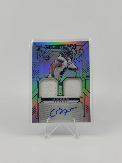 2024 Panini Obsidian - Rookie Materials Ink Cade Stover #RMI-CSR Silver /99
