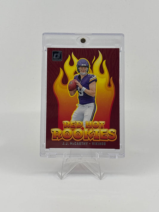2024 Panini Donruss Red Hot Rookies J.J McCarthy #RHR-JJM Vikings (RC)