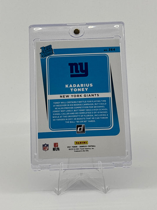 2021 Panini Donruss - Rated Rookie Kadarius Toney #264 Season Stat Line /500