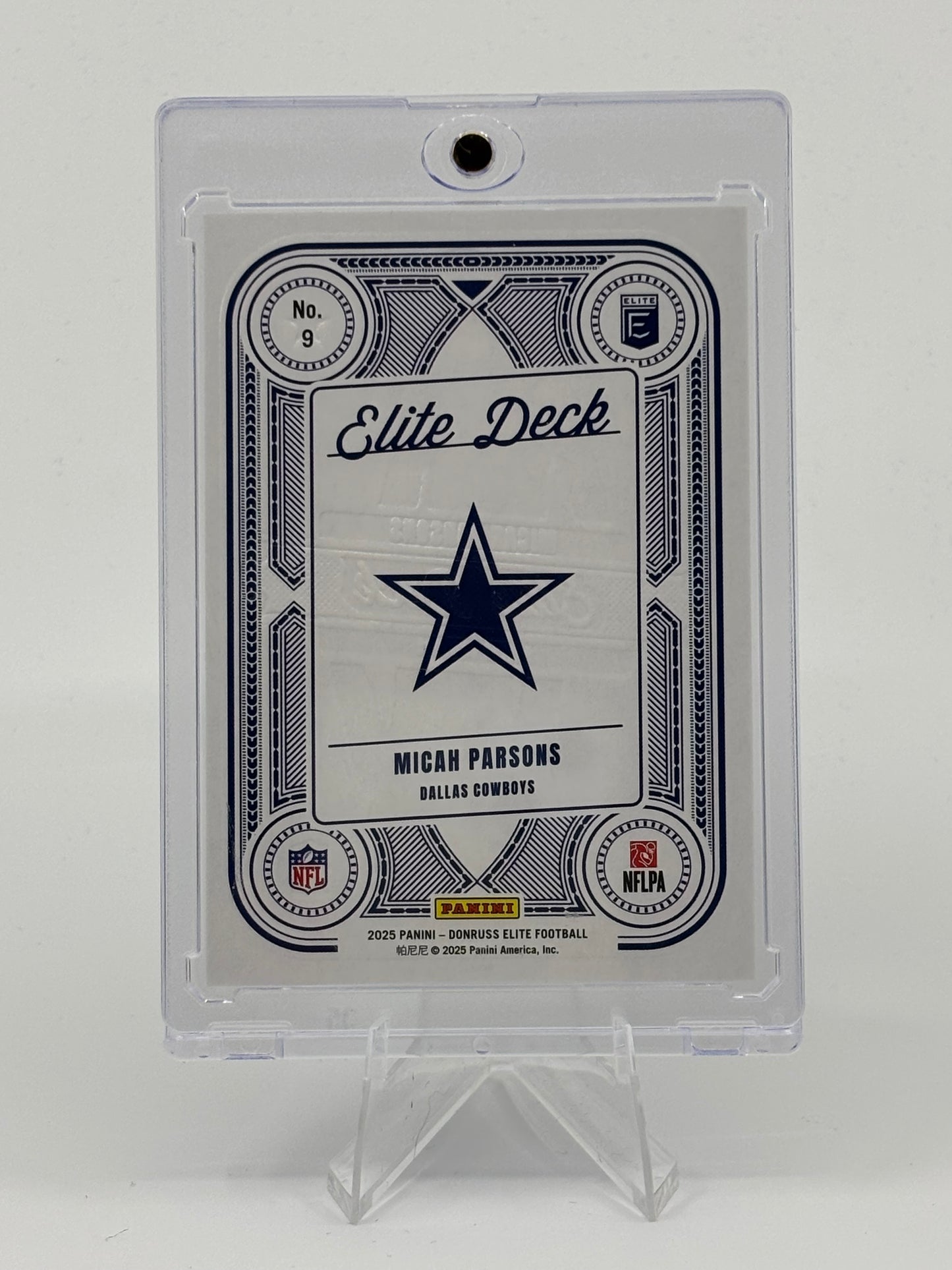 2025 Panini Donruss Elite #9 Micah Parsons Elite Deck Silver /799