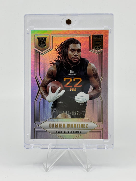 2025 Panini Donruss Elite ROOKIES SILVER /999 Damien Martinez #147 SEAHAWKS