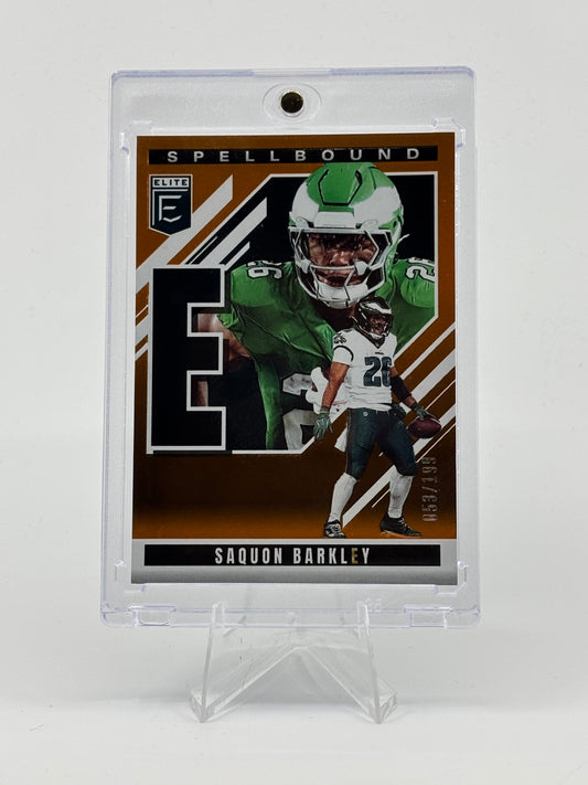 2025 Panini Donruss Elite - Spellbound Saquon Barkley #2 Orange /199
