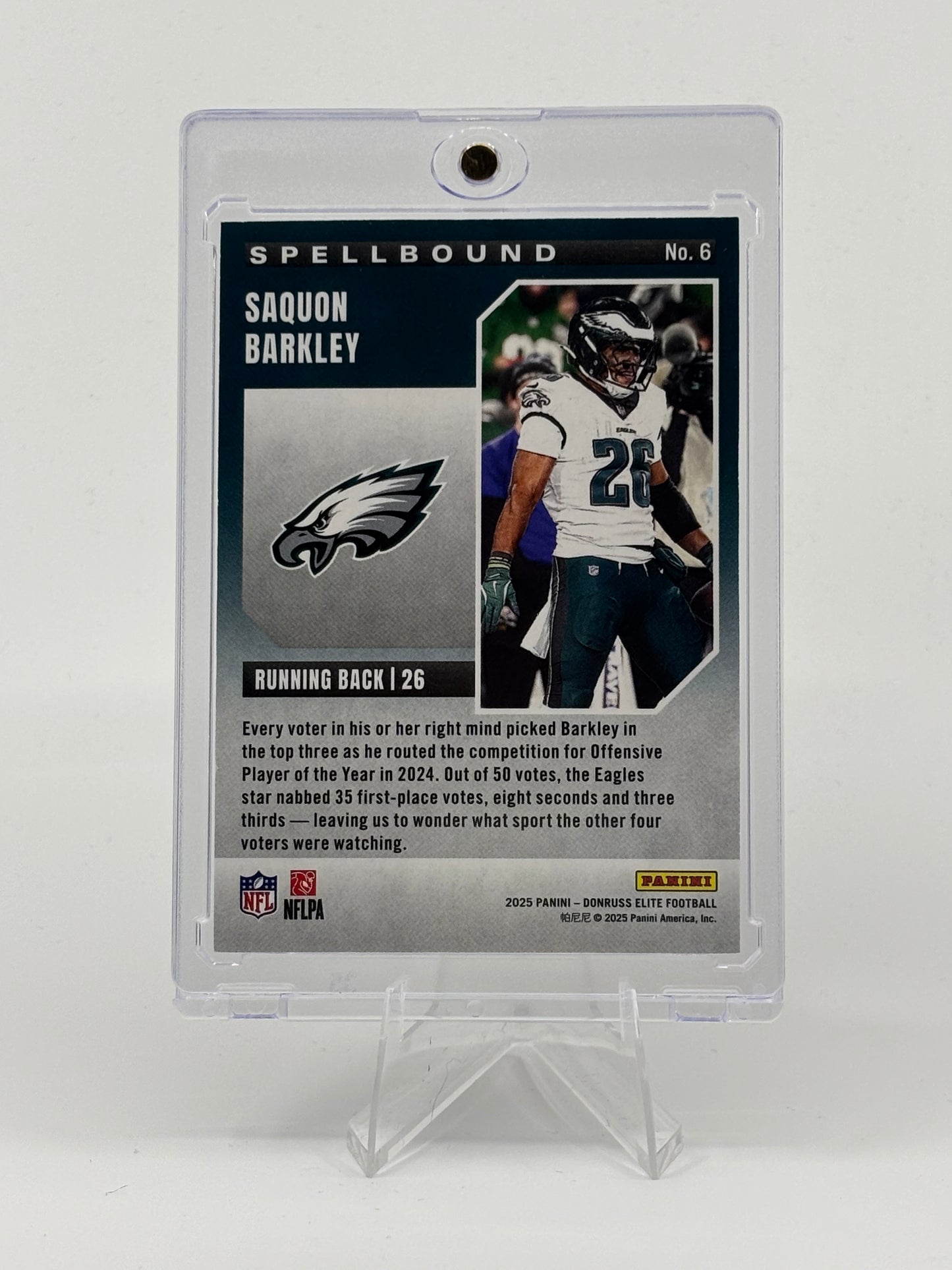 2025 Panini Donruss Elite - Spellbound Saquon Barkley #2 Orange /199