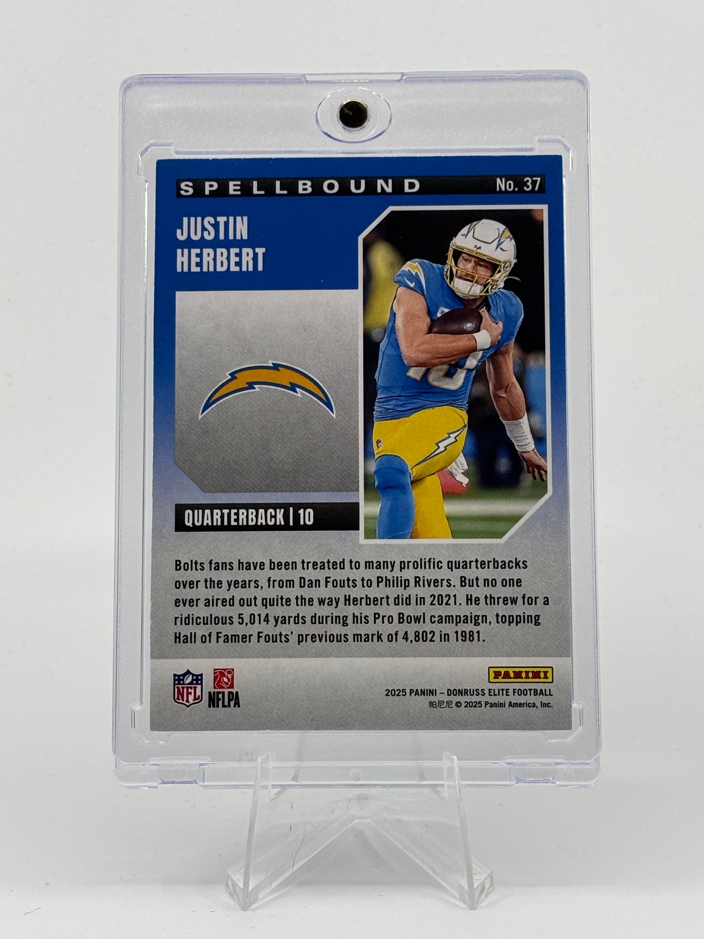 2025 Panini Donruss Elite - Spellbound "B" Justin Herbert /799