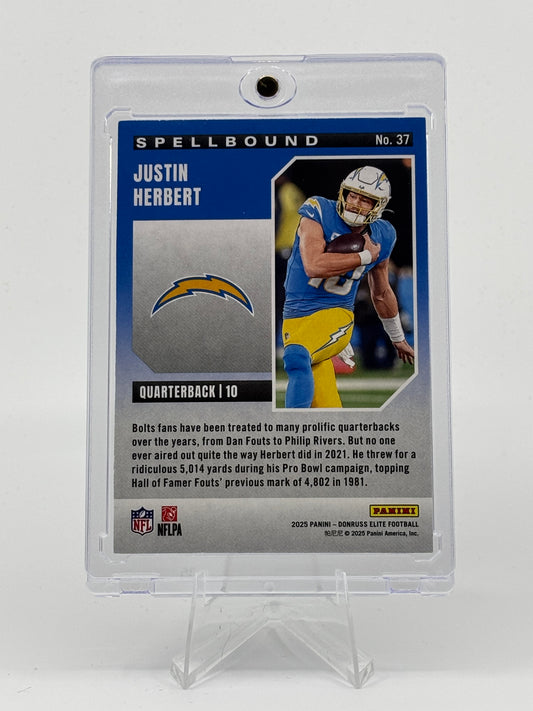 2025 Panini Donruss Elite - Spellbound "B" Justin Herbert /799