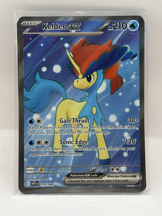 Pokemon Keldeo ex 159/086 Sv: White Flare Holo Full Art