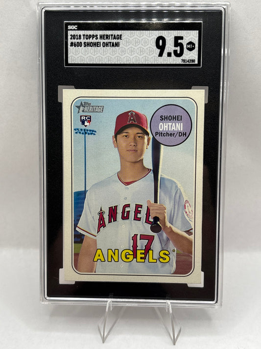 2018 Topps Heritage High Number - Shohei Ohtani #600 (RC) SGC 9.5