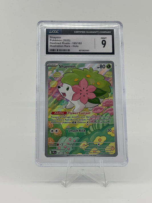 Pokemon Shaymin 185/182 Destined Rivals Illustration Rare CGC 9
