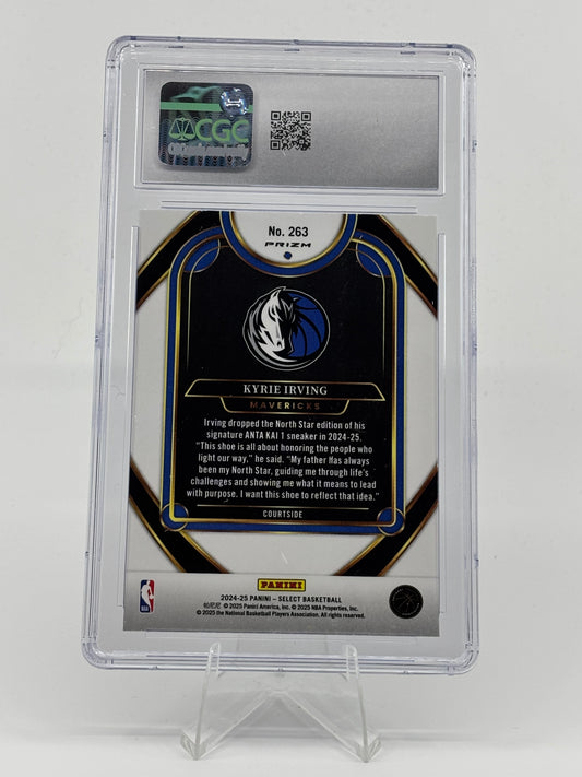 2024-25 Panini Select #263 Kyrie Irving White Sparkle CGC 9