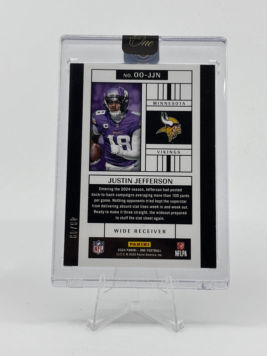 2024 Panini One Originals Insert #00-JJN Justin Jefferson 48/49