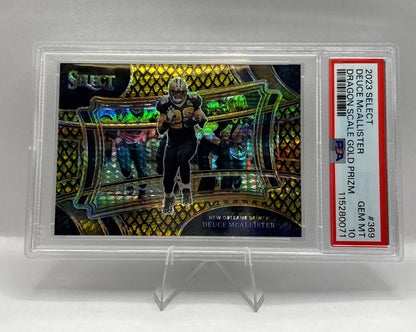 2023 Panini Select – Deuce McAllister Dragon Scale Gold Prizm #369 PSA 10