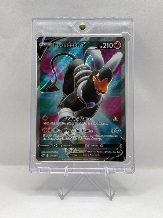 Pokemon Houndoom V (Full Art) 178/189 Swsh03: Darkness Ablaze Holo