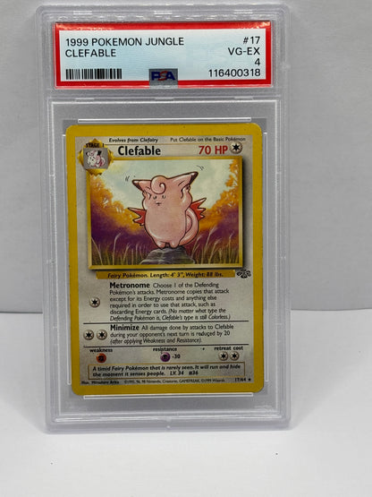 Clefable 17/64 Jungle Regular PSA 4