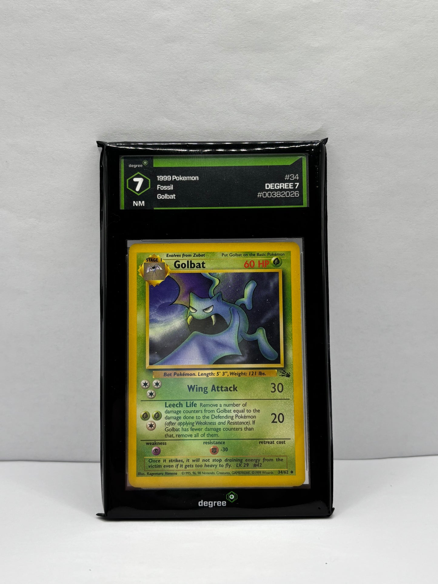 Golbat 34/62 Fossil Regular Degree 7