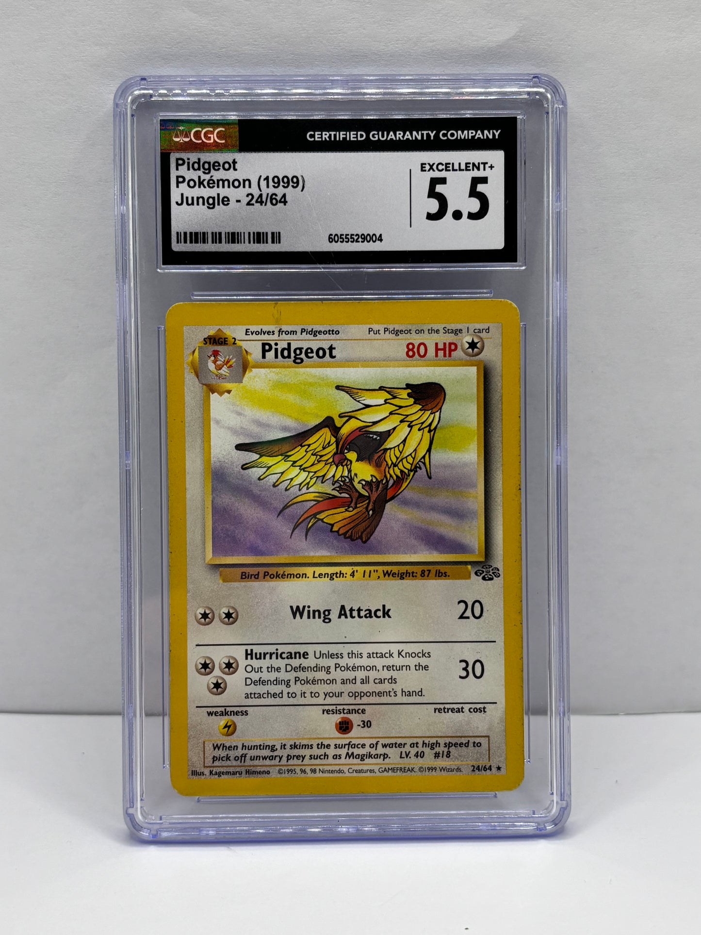 Pidgeot 1st Ed. Pokemon Jungle CGC 5.5 1999