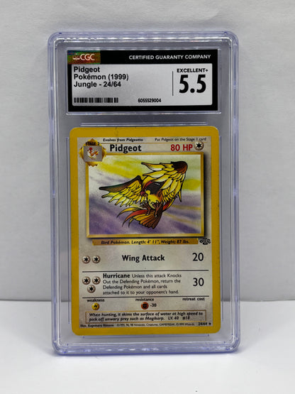 Pidgeot 1st Ed. Pokemon Jungle CGC 5.5 1999