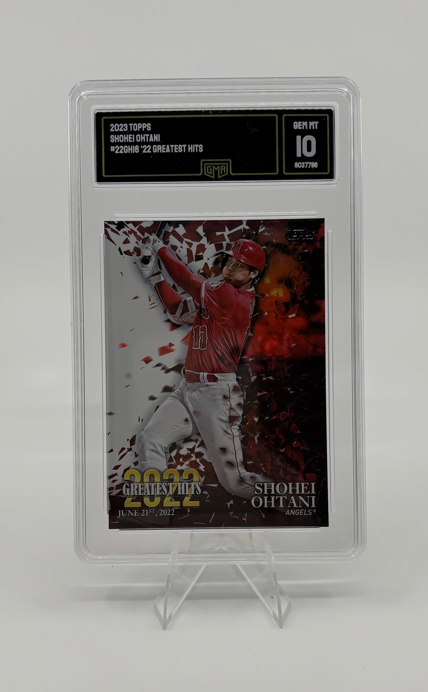 2023 Topps Series 1 - 2022's Greatest Hits Shohei Ohtani #22GH-16 GMA 10