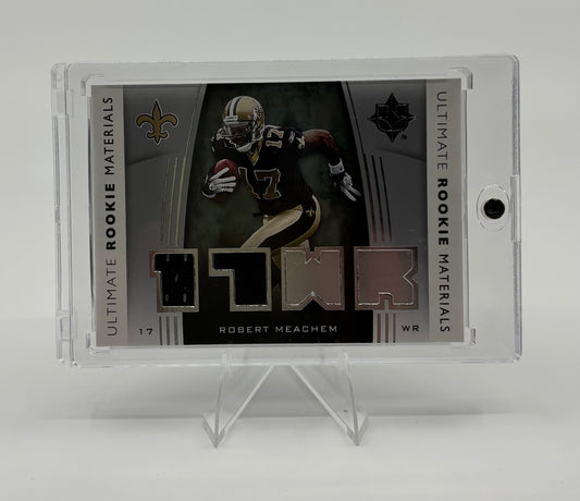 2007 Ultimate Collection - Ultimate Rookie Materials Robert Meachem #URM-RM