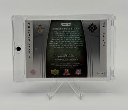 2007 Ultimate Collection - Ultimate Rookie Materials Robert Meachem #URM-RM