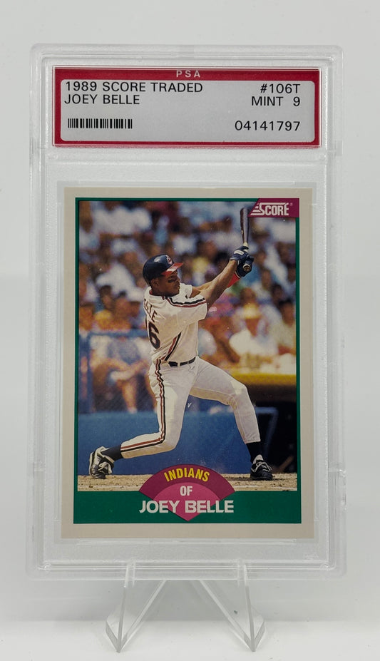 1989 Score Rookie & Traded - Albert Belle #106T Called Joey on Card (RC) PSA 9