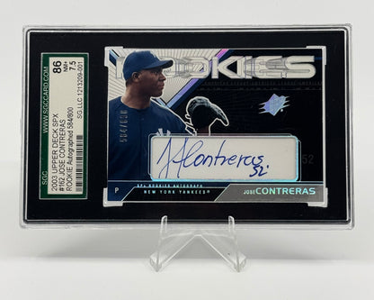 2003 Upper Deck SPX #162 Jose Contreras Rookie Auto /800 SGC 7.5