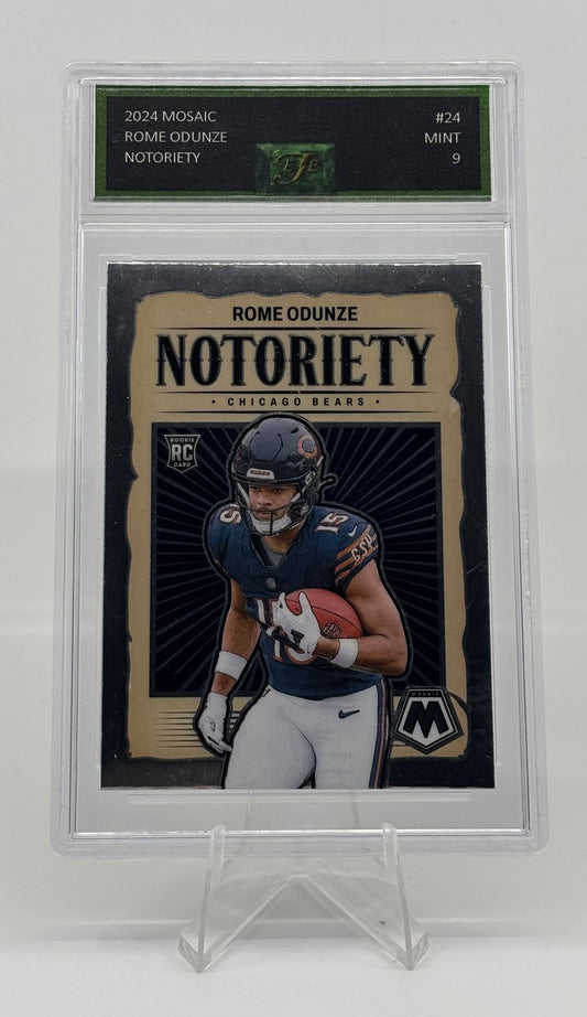 2024 Panini Mosaic - Notoriety Rome Odunze #24 (RC) EFE 9