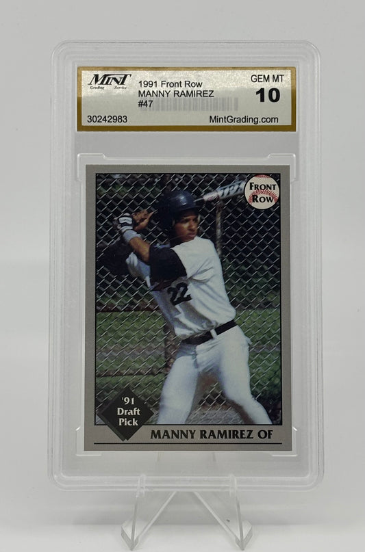 1991 Front Row Draft Picks - Manny Ramirez #47 (RC) MNT 10